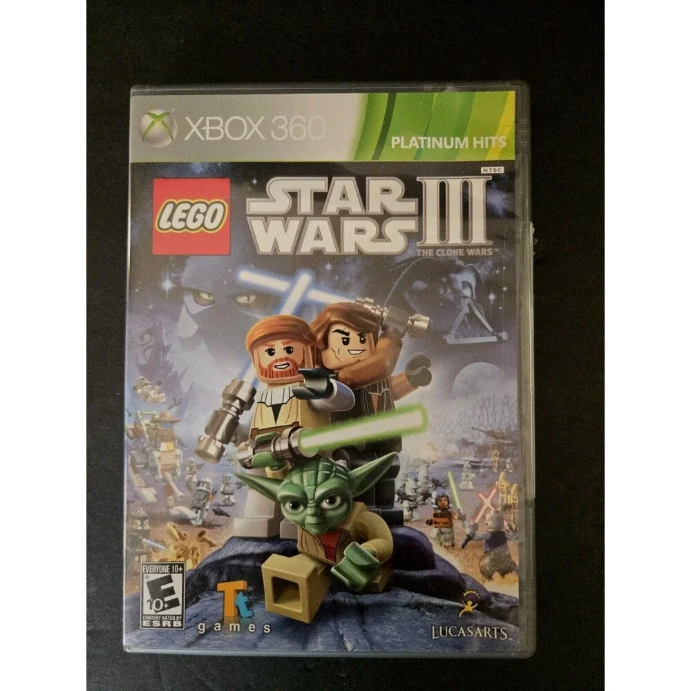 LEGO Star Wars 3 III The Clone Wars (Microsoft Xbox 360, 2011) Platinum Hits